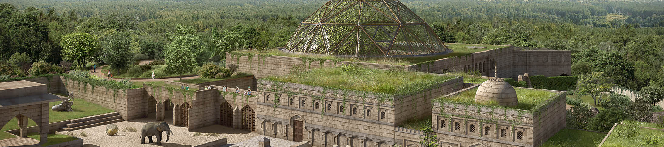 Projekt - Elefantenlaufhalle Zoo Hannover- Header Bild